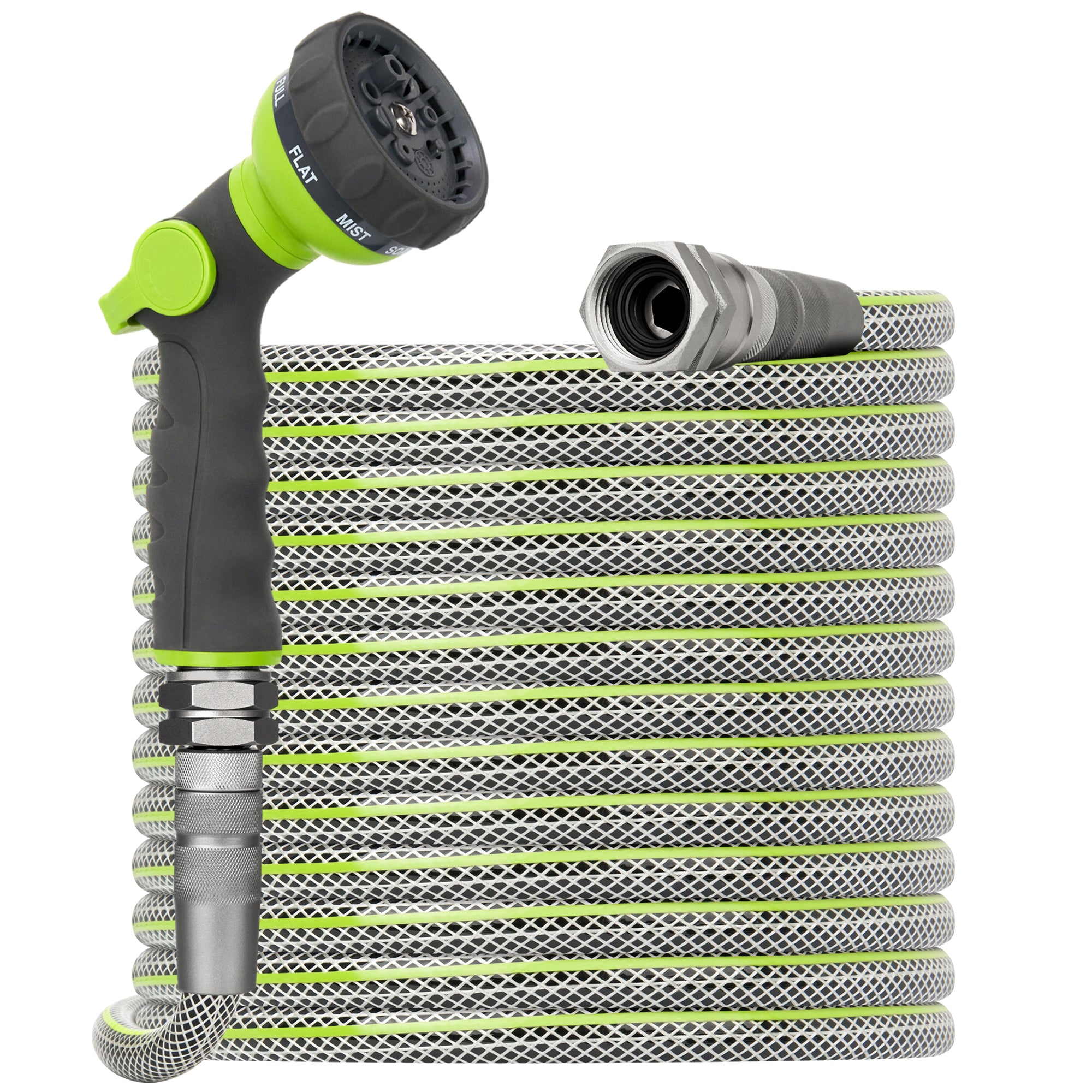 Bluebala Outdoor Garden Hose 50FT – Heavy Duty Non-Expandable Water Hose with 3/4" Solid Connectors, Leak & Kink Resistant
